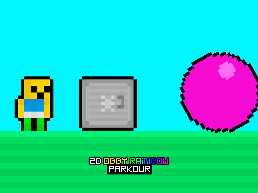 Obby arc-en-ciel 2D Parkour