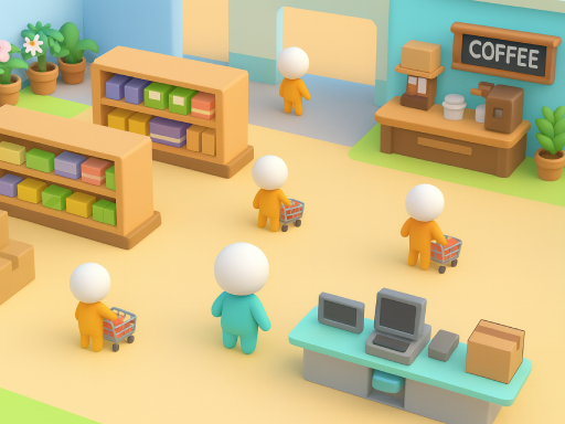 Simulateur de grand supermarché