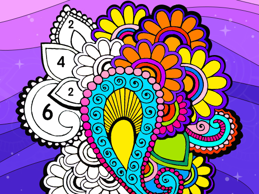 Éventail de couleurs à colorier par numéros