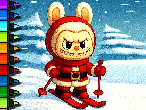 Coloriage facile Labubu Time