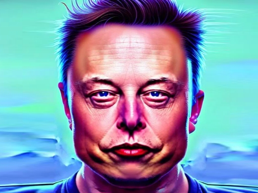 Visage drôle d'Elon Musk