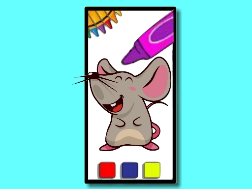 Coloriage amusant de souris