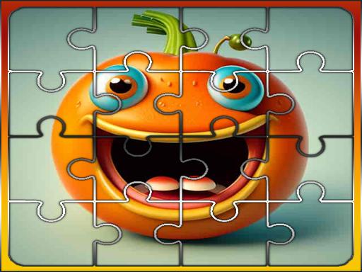 Jeu de puzzle citrouille d'Halloween