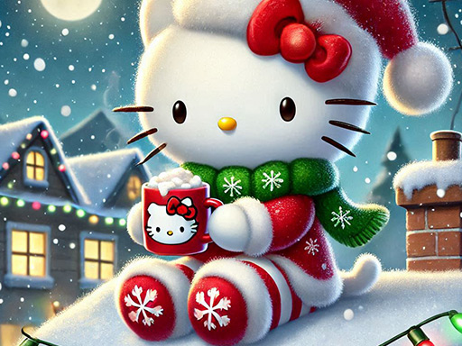 Puzzle de Noël Hello Kitty : Fêtes de fin d'année