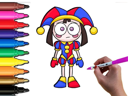 L'heure du coloriage Pomni