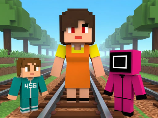 Jeu de calamars : Craft Runner