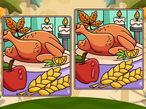 Jeu des différences pour Thanksgiving