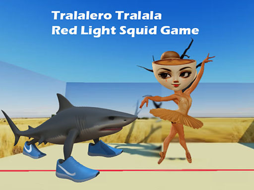 Tralalero Tralala Jeu du calamar à la lumière rouge