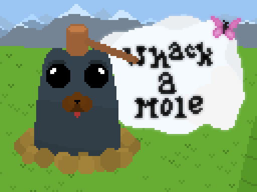 Version pixelisée de Whack a Mole
